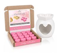Spotless Leopard ECO Perfume Free Lady 1 Million Wax Melts with Ceramic Burner Gift Set - Lady 1 Million Inspired Fragrance - Eco-Friendly Long Lasting Wax Melts - Luxury Home Fragrance