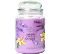 Spotless Leopard Vanilla & Lavender Candle 22oz Glass Jar with Wooden Wick in a Decorated Jar Within a Presentation Gift Box and Protective Shipping Box