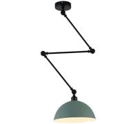 Spotlight Ceiling Mount Fixture - Rise and Fall Metal Spring Wall Light, Industrial Nordic Pendant Chandelier - 12" 9 Colour Shade - for Coffee Bar Clothing Store Loft Dining Room