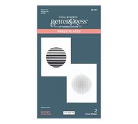 Spellbinders Circle Duo Press Plate from The Spotlight Frames and Florals Collection by Lisa Horton, Metal, ONE