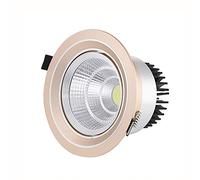 Spotlight,Led Embedded Ceiling Light Multi-Angle Design Ceiling Lamp Recessed Lights Aluminum round Flat Lighting Fitting Anti-Dazzle Indoor Office Living Room Bedroom Aisle Hallway/Warm Li