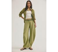 Spotlight Menswear Barrel Trousers at Free People in Army Combo, Size: US 10 - female