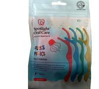 Spotlight Oral Care Dental Floss Picks for Kids x 50