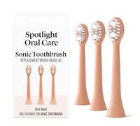Spotlight Oral Care Sonic Toothbrush Replacement Heads - 3 Pack | Made by Dentists | Micro-Action Bristles Target Plaque, Staining & Bad Breath | 9-Month Supply | Fits Spotlight Sonic Toothbrush Only