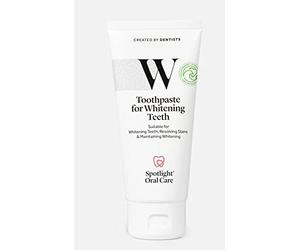 Spotlight Oral Care Toothpaste for Whitening, Gently Whitens Teeth Gradually & Safely, Vegan & Gluten-Free, Active Ingredients of Fluoride & Hydrogen Peroxide, 3.4 Fl Oz