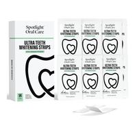 Spotlight Oral Care Ultra Teeth Whitening Strips - 14-Day Treatment (28 Strips) - Made by Dentists with Hydrogen Peroxide, Pap & Hydroxyapatite - Up to 8 Shades Whiter, Zero Sensitivity & Enamel Safe