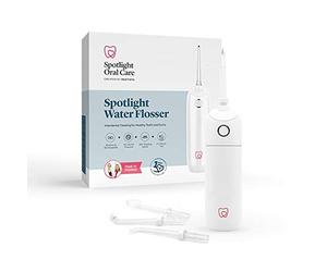 Spotlight Oral Care Water Flosser | Gently Removes Plaque & Bacteria from Between Teeth | 3 Operating Modes | Includes 4 Specialized Tips
