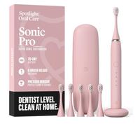 Spotlight Sonic Pro Electric Toothbrush - Made by Dentists | The Professional Hygienist-Level Finish | 50,000 Sonic Movements, Pressure Sensor & 4 Modes | 70-Day Battery | 6 Heads Included