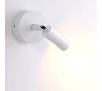 Spotlight Under Cabinet Lamps 1W 70lm LED Wall Mounted Lights For Bed Headboard Reading Lighting Fixture, 3000K Warm White Light, Adjustable Spot Lamp Sconce