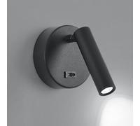 Spotlights Wall Sconce As Bedside Reading Light, 3W LED Wall Mount Light with On/off Switch, 350° Rotatable Wall Lamps for Indoor Bedroom Study Room Corridor Hallway