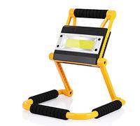 Spotlights Work Lights, Outdoor Camping Lights, 20W Portable Rechargeable LED Folding Light, Built-in Battery 4400 MAH, with USB Charging