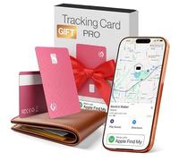SPOTMINDERS Apple MFi Certified Credit Card Wallet Tracker PRO (iOS Only) Works with Apple Find My Rechargeable Tracking Card Gifts for Women IP68 0.07in Slim iPhone Item Finder for Luggage Tags Purse