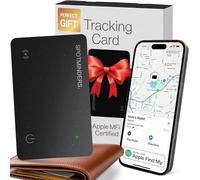 Spotminders. Apple MFi Certified Wallet Tracker Card Compatible with Apple Find My, Rechargeable, IP68 Waterproof 1.7mm Slim Locator iPhone