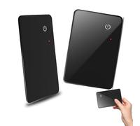 Spotminders Tracking Card, 2025 Upgrade Slimmest Smartcard Wallet Tracker Card, Wireless Rechargeable Smartcard Thin Wallet Finder, IPX5 Waterproof GPS Item Finder for Luggage, Purse, Passport (2pcs)