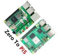 Spotpear Zero to Pi5 Interface Adapter Zero 2w to Pi5 Expansion Board Zero Pi0 USB HUB RJ45 HAT for Raspberry Pi