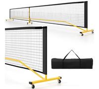 SPOTRAVEL 22FT Full Size Pickleball Net Set, Heavy Duty Pickleball Training Equipment with Carrying Bag & 6 Wheels, Portable Pickle Ball Net Set for Outdoor Indoor(without 4 Paddles and Balls)