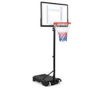 SPOTRAVEL Basketball Hoop and Stand Set, 215-260cm Junior Basketball System