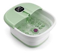 SPOTRAVEL Collapsible Foot Spa Massager, Foot Bath Tub (Green)