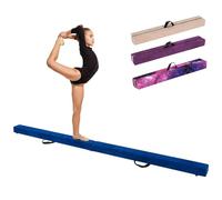 SPOTRAVEL Folding Gymnastic Beam, Portable Floor Balance Beam with Carrying Handles and Anti-Slip Base, Extra Firm Gymnastic Equipment for Toddlers, Gymnasts & Cheerleaders (240cm, Blue)
