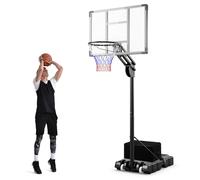 SPOTRAVEL Portable Basketball Hoop, 149-305cm Basketball System