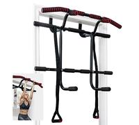 SPOTRAVEL Pull Up Bar, Multifunctional No Screws Bar with 2 Power Ropes, Wall-mounted Roof Bar for Workout Home Gym
