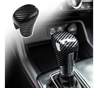Spotrim for 11th Gen Civic Gear Shift Knob Cover Automatic Transmission CVT Boots Shift Lever Trims for Honda Civic 2022 2023 2024 CR-V 2023-2024 Accord 2018-2024 (Carbon Fiber Grain)