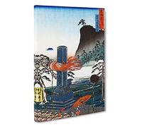 Spots at Urashima by Kawanabe Kyosai Painting Canvas Print | Gallery Wrapped 30mm Frame Wall Art | 30x20 inches | Ready to Hang | Contemporary Picture | Living Room Bedroom Lounge Office
