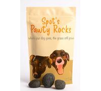 Spots Pawty Rocks, Naturally Occurring Paramagnetic Igneous Rocks for Brown and Yellow Patches in Grass, Dog Water Bowl Treatment, Dog Potty Rocks, When Your Dog Goes Your Grass Still Grows