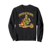 Spotted At The Shore Funny Bigfoot Beach Campfire Halloween Sweatshirt