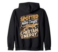 Spotted But Never Caught Cheetah Energy Runner Zip Hoodie
