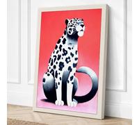 Spotted Cat in Profile Canvas Wall Art Print 24x16 Inch