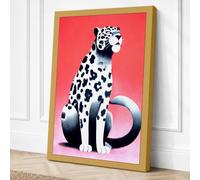 Spotted Cat in Profile Modern Canvas Wall Art Print 30x20 Inch (76 x 51 cm)