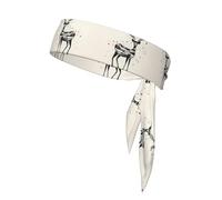 spotted deer Printed headband, adiustable headband, perfect for running, fitnessand other sports.