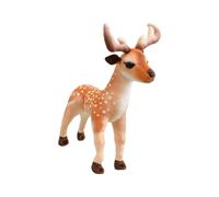 Spotted Deer Stuffed Animal Plush Toy, Soft Polyester Fabric with PP Cotton Fill for Display Decor and Cozy Styling Wildlife Plush Decor Standing Animal Doll Soft Display Toy Nature Room Accent Deer