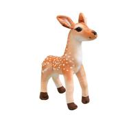 Spotted Deer Stuffed Animal Plush Toy, Soft Polyester Fabric with PP Cotton Fill for Display Decor and Cozy Styling Wildlife Plush Decor Standing Animal Doll Soft Display Toy Nature Room Accent Deer