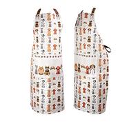SPOTTED DOG GIFT COMPANY Dog Apron, Kitchen Cooking Apron with Pocket, 100% Cotton, Adjustable DogsThemed Gifts for Dog Lovers Owners Women & Men