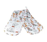 SPOTTED DOG GIFT COMPANY Double Oven Gloves, Heat Resistant Oven Gloves Mitts for Home Cooking & Baking, Cute Dogs Themed Kitchen Accessories, Dog Gifts for Dog Lovers, Women & Men