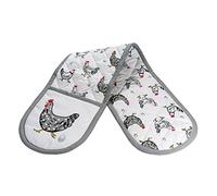 SPOTTED DOG GIFT COMPANY Double Oven Gloves Heat Resistant Oven Gloves, Mitts Potholder for Home Cooking & Baking, Cute Animal Chicken Themed Kitchen Accessories Gifts for Chicken Lovers Women Men