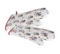 SPOTTED DOG GIFT COMPANY Oven Gloves Heat Resistant Oven Mitts Potholders for Grilling, Cooking, Baking, Microwave - Cute French Cat Themed Kitchen Accessories and Gifts for Cat Lovers Women Men