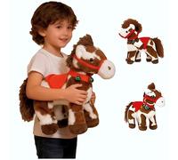 Spotted Electric Plush Horse,Electric Walking Horse Toy,Cute Plush Interactive Simulation Smart Soft Robotic Pet, Walking, Barking, Wagging Tail, Electronic Pet Companion Gifts for Kids (spot)