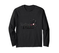 Spotted & Fabulous: Chic Retro Diva Style Long Sleeve T-Shirt, Adult Unisex, Black, M