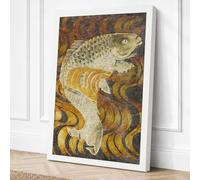 Spotted Fish in Motion Canvas Wall Art Print 36x24 Inch