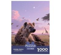 Spotted Hyena 1000 Puzzles Adults Puzzle Adults Puzzle Gifts Birthday Animal Home Decoration Challenge High Difficulty 38x26cm/1000pcs