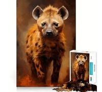 Spotted Hyena 1000 Teenager Pieces Jigsaw Puzzle Brain Challenge Toy Home Activity Clear Cut Heartfelt Gift 50x75cm