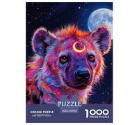 Spotted Hyena Jigsaw Puzzles Puzzle for Adults Kids. 1000 Pieces Animal Great Gifts Challenge Toy Educational Game Home Decoration for Educational Games Gifts 70x50cm/1000pcs