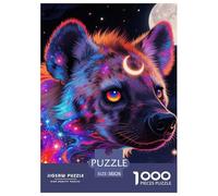 Spotted Hyena Jigsaw Puzzles Puzzle for Adults Kids. 1000 Pieces Animal Great Gifts Challenge Toy Educational Game Home Decoration for Educational Games Gifts 38x26cm/1000pcs