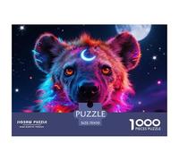 Spotted Hyena Jigsaw Puzzles Puzzle for Adults Kids. 1000 Pieces Animal Whimsical Challenge Toy Educational Game Home Decoration for Educational Games Gifts 70x50cm/1000pcs