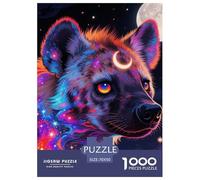 Spotted Hyena Jigsaw Puzzles Puzzle for Adults Kids. 1000 Pieces Animal Whimsical Challenge Toy Educational Games Home Decoration for Educational Games Gifts 70x50cm/1000pcs