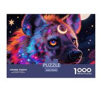 Spotted Hyena Jigsaw Puzzles Puzzles for Adults Kids. 1000 Pieces Animal Impossible Challenge Toy Educational Game Home Decoration for Educational Games Gifts 70x50cm/1000pcs