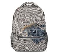 Spotted Leopard and Zebra Print Backpack Unisex Fashion School Bag 16 inch (print 2)